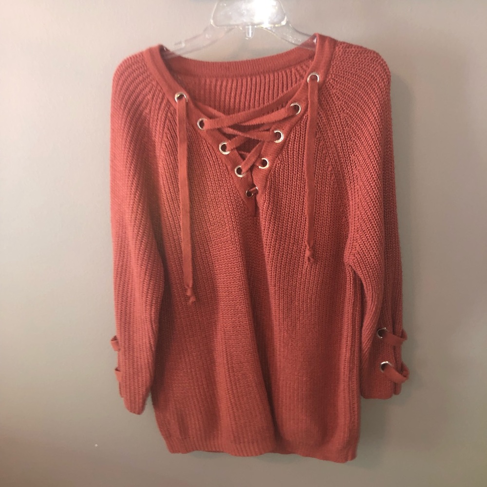 Oversized rustic orange sweater🧡